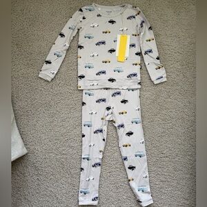 NWT Kyte Baby Bamboo Boy Pajamas 4T in the Vintage Car Print